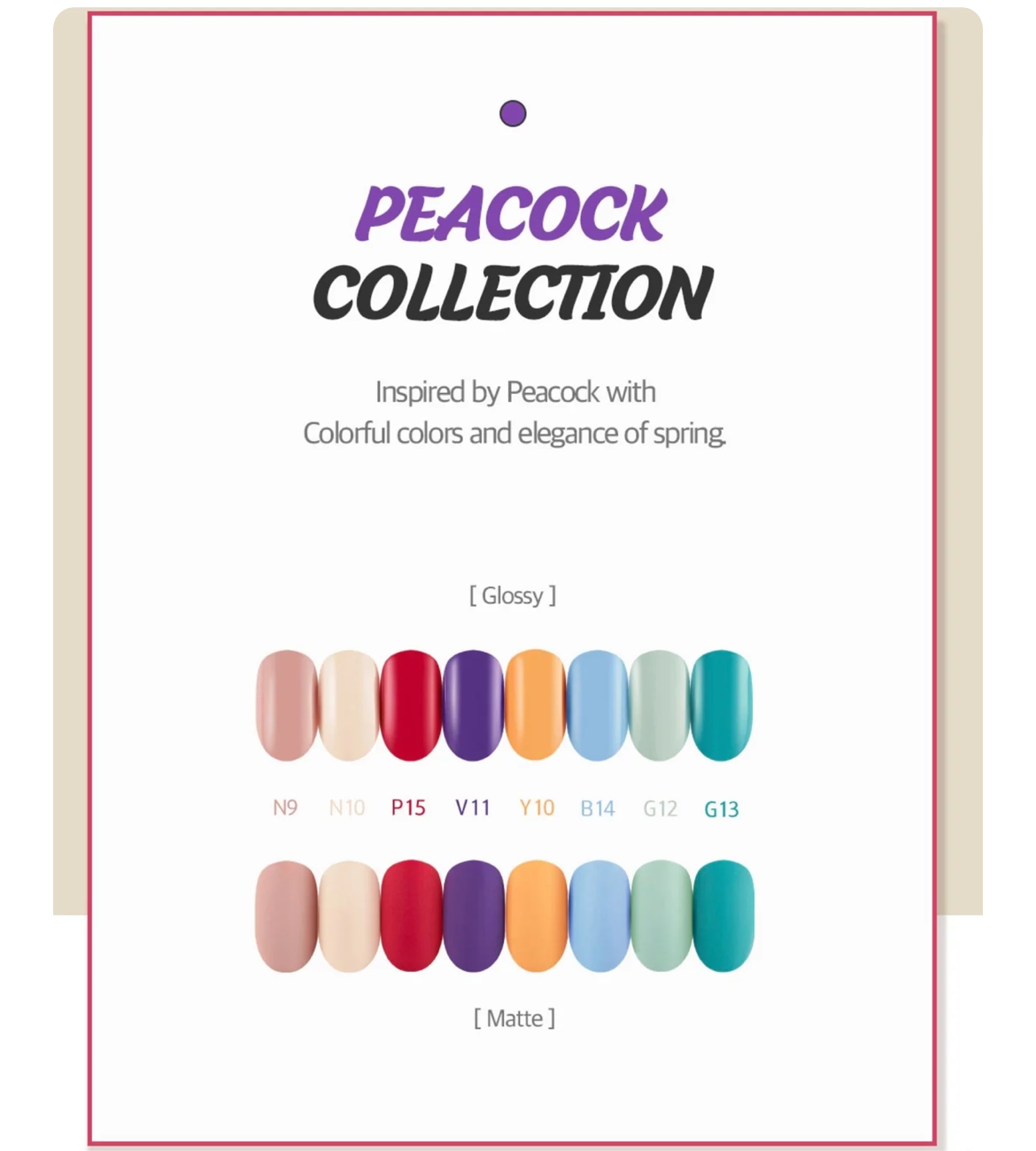 Very Good Peacock Collection 8 gels