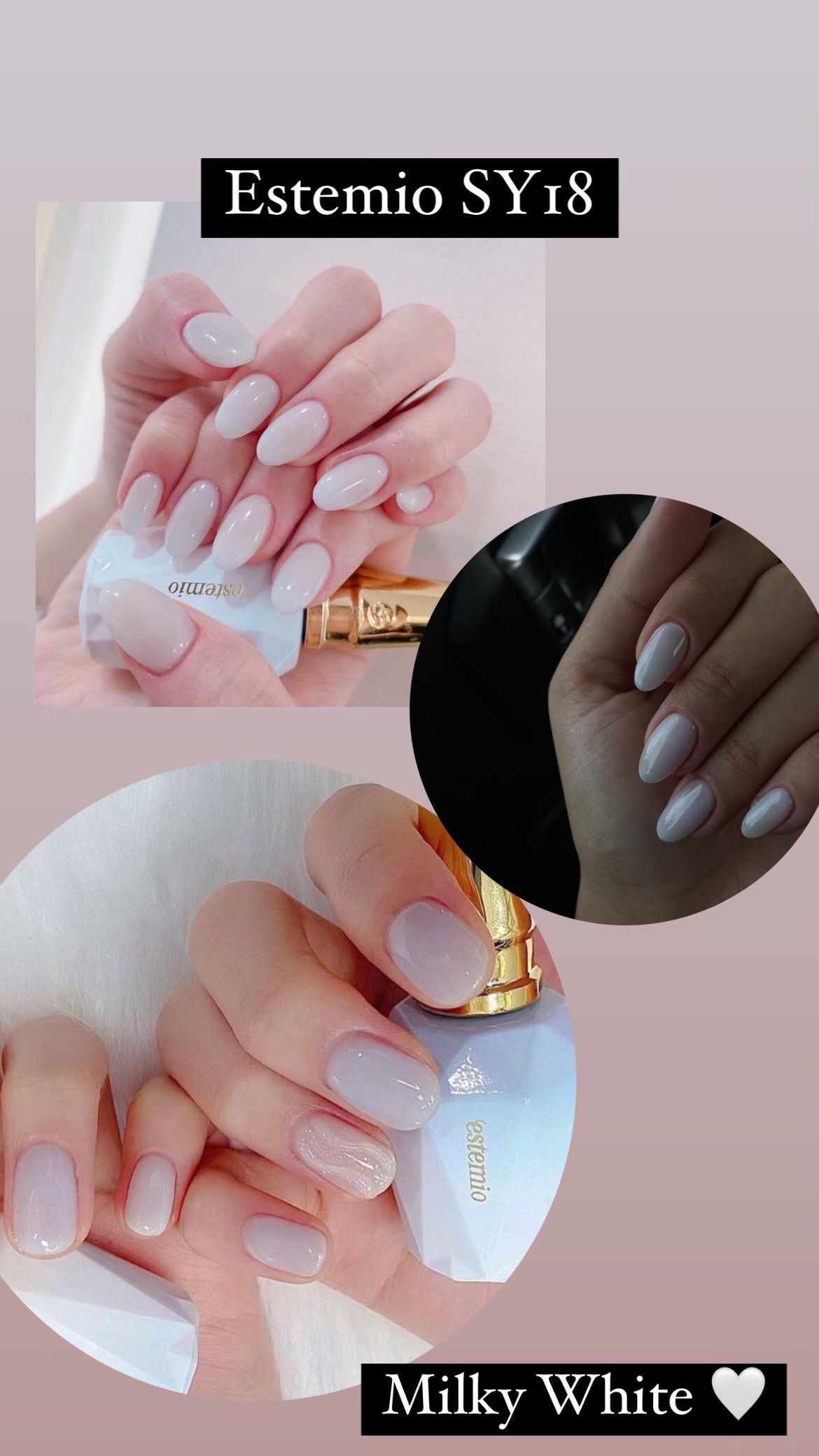 Estemio Gel Color SY18 “Milky White”